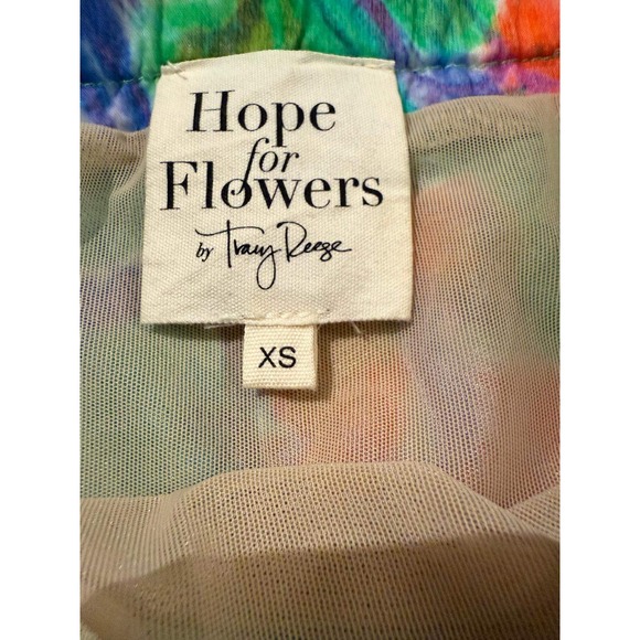 Hope for Flowers Tracy Reese Cupro Floral Ruffle Asymmetric Maxi Skirt XS - Picture 7 of 8